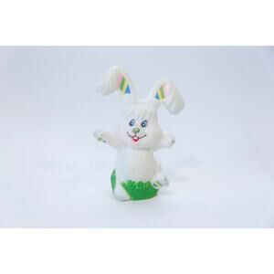 Easter Giggle Bunny, Toy Figure, 4 inches, Rabbit, TCFC, Vintage, Collectible,